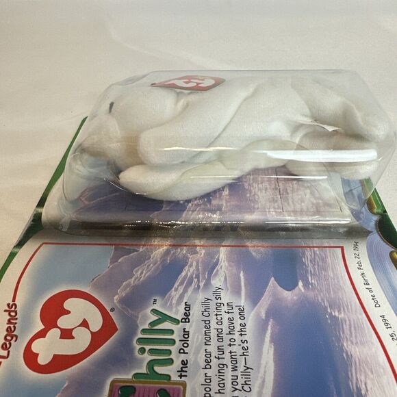NEW! TY CHILLY The Polar Bear 1994 Mc Donalds Beanie Baby RARE RETIRED - Picture 7 of 9